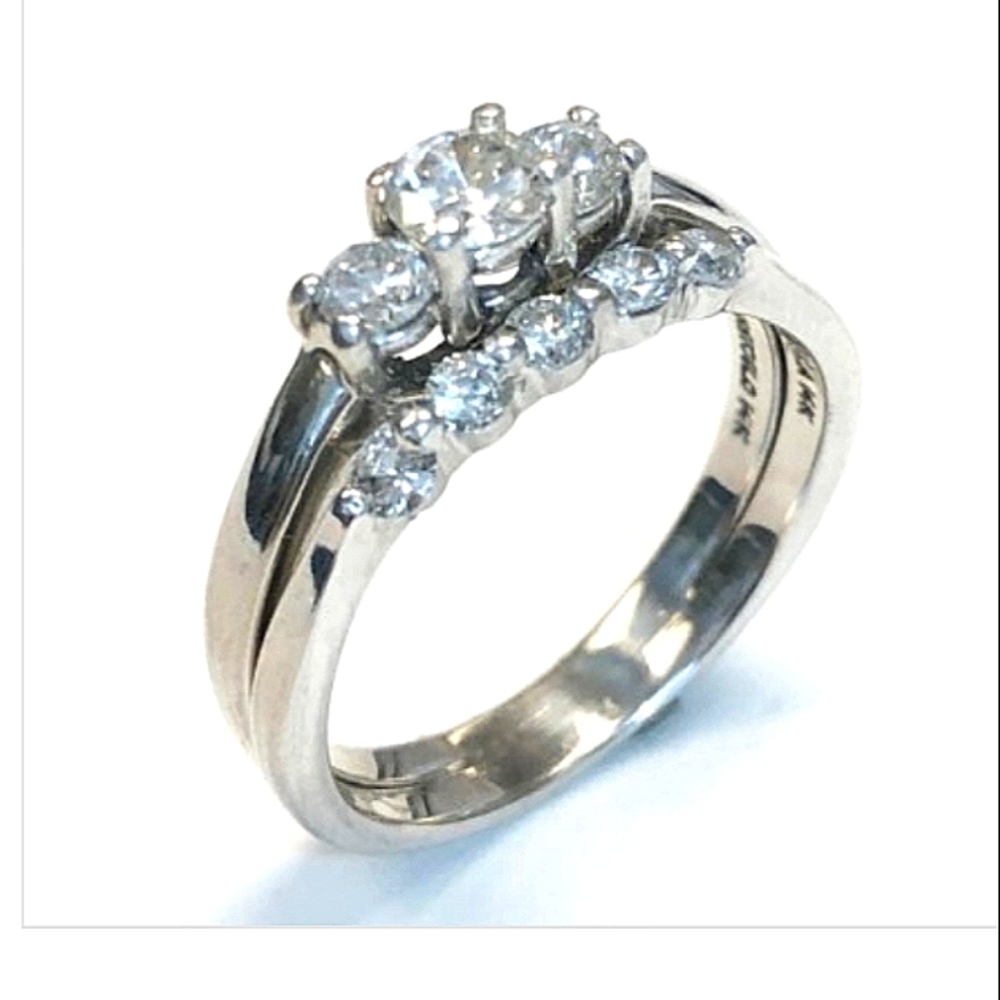 Platinum Diamond Engagement Wedding Ring 8.5 NWT Bridal Registry